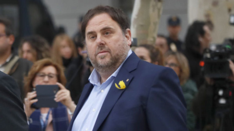 Oriol Junqueras, a su llegada a la Audiencia Nacional. / EFE Oriol Junqueras, a su llegada a la Audiencia Nacional. / EFE