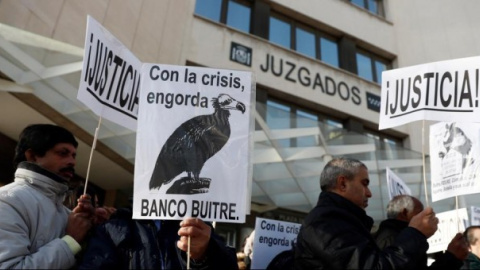 Imagen de archivo de una protesta de los afectados. EFE Imagen de archivo de una protesta de los afectados. EFE