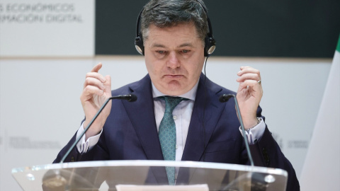 El presidente del Eurogrupo y ministro de Finanzas irlandés, Paschal Donohoe.. El presidente del Eurogrupo y ministro de Finanzas irlandés, Paschal Donohoe..