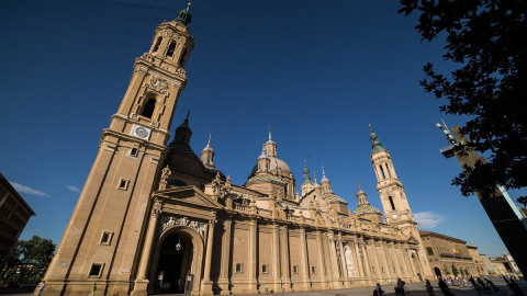 Imagen de archivo de la basílica de Nuestra Señora del Pilar de la ciudad de Zaragoza. Imagen de archivo de la basílica de Nuestra Señora del Pilar de la ciudad de Zaragoza.