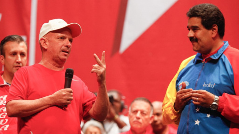Imagen de Hugo Carvajal junto a Nicolás Maduro. Imagen de Hugo Carvajal junto a Nicolás Maduro.