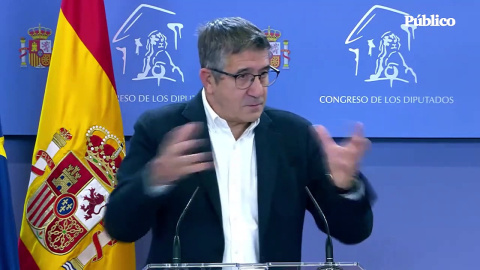 Patxi López: "En este país no volverán a enriquecerse ilícitamente personajes públicos sin tener consecuencias" Patxi López: "En este país no volverán a enriquecerse ilícitamente personajes públicos sin tener consecuencias"