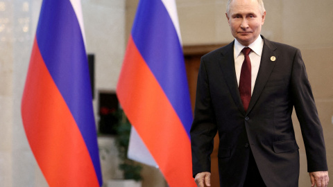 El presidente ruso, Vladímir Putin, durante una rueda de prensa este viernes en Biskek El presidente ruso, Vladímir Putin, durante una rueda de prensa este viernes en Biskek