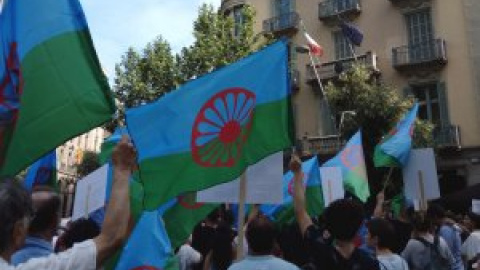 Organitzacions gitanes es manifesten a Barcelona contra el racisme de Salvini Organitzacions gitanes es manifesten a Barcelona contra el racisme de Salvini