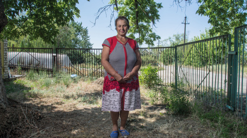 Vera Vlaidimirovna, vecina de Berdyanske / TERESA SUÁREZ Vera Vlaidimirovna, vecina de Berdyanske / TERESA SUÁREZ