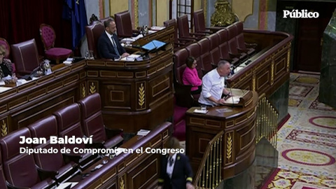 Baldoví compara las acciones del TC con el 23F: "Es diciembre, sin embargo, en este hemiciclo flota un insoportable aroma a febrero del 81" Baldoví compara las acciones del TC con el 23F: "Es diciembre, sin embargo, en este hemiciclo flota un insoportable aroma a febrero del 81"