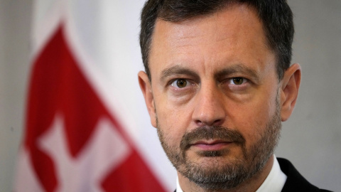 Imagen de archivo del primer ministro de Eslovaquia, Eduard Heger. Imagen de archivo del primer ministro de Eslovaquia, Eduard Heger.