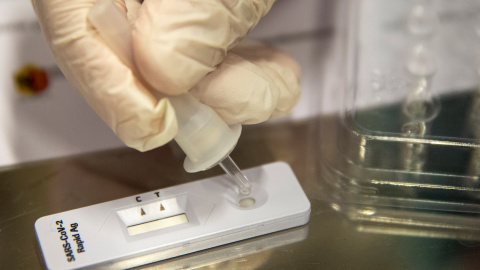 Test de antígenos, en una imagen de archivo. Test de antígenos, en una imagen de archivo.