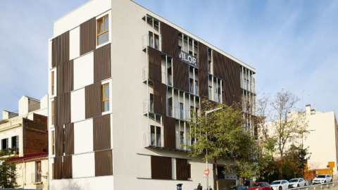 Imatge d'una promoció de lloguer públic a Barcelona. Imatge d'una promoció de lloguer públic a Barcelona.