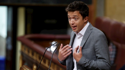 El líder de Más País, Íñigo Errejón durante su intervención este miércoles en el Congreso. El líder de Más País, Íñigo Errejón durante su intervención este miércoles en el Congreso.