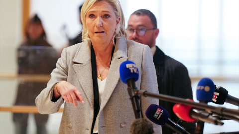 Marine Le Pen, este lunes. Marine Le Pen, este lunes.