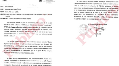 Presiones cupula policial