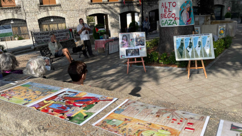 Concentración por Palestina en Arenas de San Pedro a 22 de septiembre