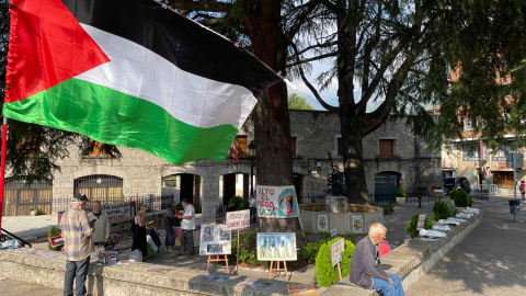 Concentración por Palestina en Arenas de San Pedro a 22 de septiembre