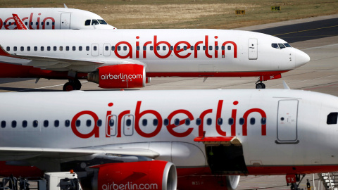 Aviones de Air Berlin en el aeropuerto de Tegel, en Alemania. Reuters Aviones de Air Berlin en el aeropuerto de Tegel, en Alemania. Reuters