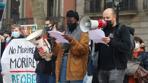 Una manifestació del sector cultural. Una manifestació del sector cultural.
