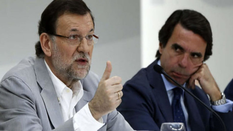 El expresidente del Gobierno junto con José María Aznar/EFE El expresidente del Gobierno junto con José María Aznar/EFE