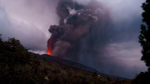 Erupción del volcán de La Palma este miércoles 22 de septiembre.