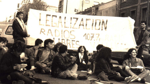 Foto de archivo de la Unión de Radios Comunitarias de Madrid (URCM) Foto de archivo de la Unión de Radios Comunitarias de Madrid (URCM)