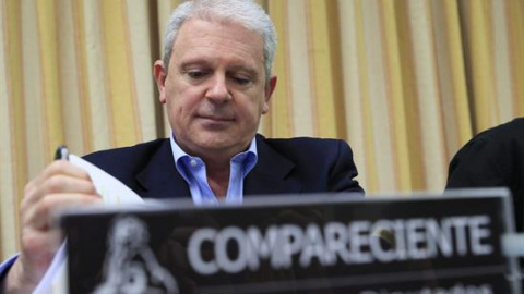 Pablo Crespo, durante su comparecencia en el Congreso Pablo Crespo, durante su comparecencia en el Congreso