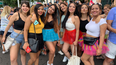 Asistentes a la manifestación del Orgullo LGTBI en Madrid 2019. /ESTEFANÍA ROSELLÓ Asistentes a la manifestación del Orgullo LGTBI en Madrid 2019. /ESTEFANÍA ROSELLÓ