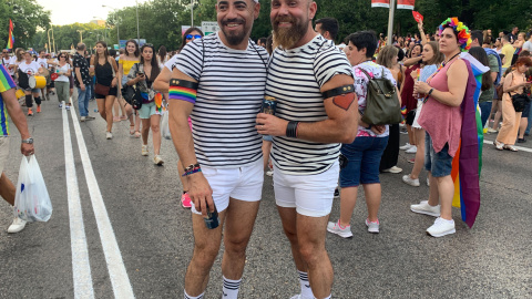 Asistentes a la manifestación del Orgullo LGTBI en Madrid 2019. /ESTEFANÍA ROSELLÓ Asistentes a la manifestación del Orgullo LGTBI en Madrid 2019. /ESTEFANÍA ROSELLÓ