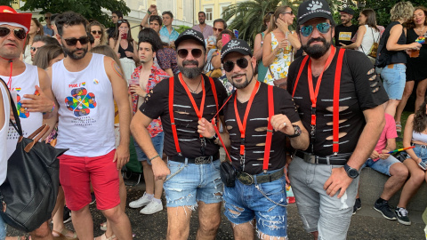 Asistentes a la manifestación del Orgullo LGTBI en Madrid 2019. /ESTEFANÍA ROSELLÓ Asistentes a la manifestación del Orgullo LGTBI en Madrid 2019. /ESTEFANÍA ROSELLÓ