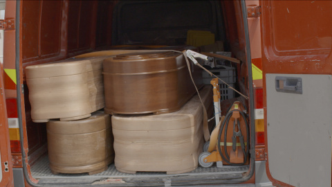 Ataúdes durante la pandemia.