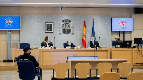 Vista del tribunal que juzga estos días a los tres acusados por los atentados del 17 de agosto de 2017 en Barcelona y Cambrils (Tarragona). Vista del tribunal que juzga estos días a los tres acusados por los atentados del 17 de agosto de 2017 en Barcelona y Cambrils (Tarragona).