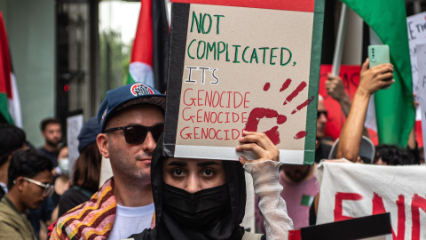 Manifestación en Bangkok. Manifestación en Bangkok.