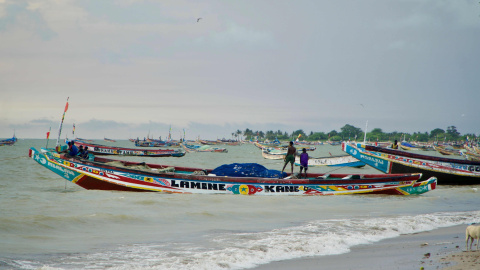 Playa donde a veces pescaba M.K., en Joal, Senegal. Playa donde a veces pescaba M.K., en Joal, Senegal.
