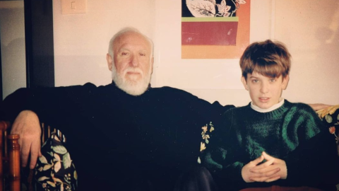 11/10/24 Uxío Novo, con su padre 11/10/24 Uxío Novo, con su padre