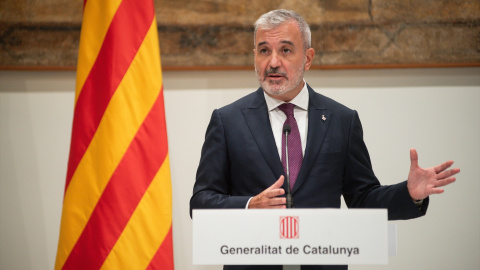 El alcalde de Barcelona, Jaume Collboni, ofrece una rueda de prensa tras su primera reunión institucional, en el Palau de la Generalitat El alcalde de Barcelona, Jaume Collboni, ofrece una rueda de prensa tras su primera reunión institucional, en el Palau de la Generalitat