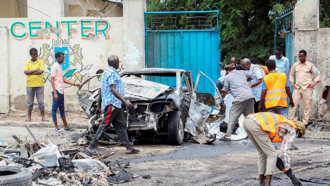 El ataque se produjo en un puesto de control cerca del palacio presidencial, en Mogadiscio. El ataque se produjo en un puesto de control cerca del palacio presidencial, en Mogadiscio.