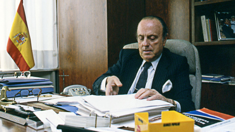Manuel Fraga Iribarne en su despacho. Foto de ARCHIVO Manuel Fraga Iribarne en su despacho. Foto de ARCHIVO