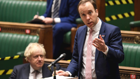 El ministro británico de Sanidad, Matt Hancock. El ministro británico de Sanidad, Matt Hancock.