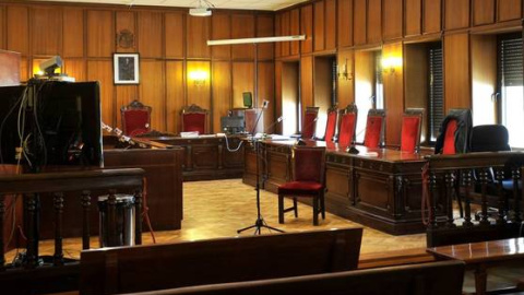 Vista de la sala de la Audiencia Provincial de Albacete. Vista de la sala de la Audiencia Provincial de Albacete.