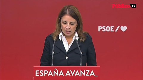 Adriana Lastra pide al PP que acuerde un cordón sanitario a Vox en su convención Adriana Lastra pide al PP que acuerde un cordón sanitario a Vox en su convención