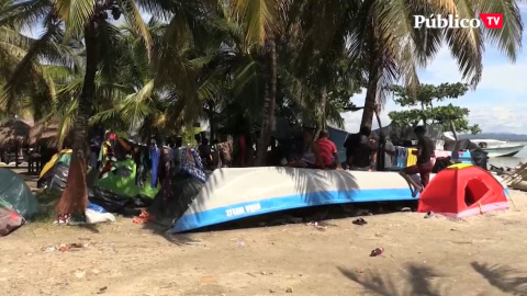 Así viven los haitianos que esperan para cruzar la frontera colombiana Así viven los haitianos que esperan para cruzar la frontera colombiana