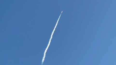 Imatges de l'enlairament del coet Falcon 9 que ha transportat el 'Menut', el segon nanosatèl·lit del Govern. Imatges de l'enlairament del coet Falcon 9 que ha transportat el 'Menut', el segon nanosatèl·lit del Govern.