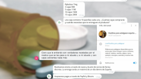 El mercado ilegal de fármacos "para adelgazar" se pasa a 'apps' de mensajería y redes: "Pierde cinco kilos en dos meses" El mercado ilegal de fármacos "para adelgazar" se pasa a 'apps' de mensajería y redes: "Pierde cinco kilos en dos meses"