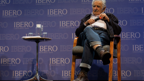 Imagen de archivo del expresidente uruguayo José Mujica, durante una conferencia de prensa en 2019 en la Universidad Iberoamericana, como parte de su visita a México. Imagen de archivo del expresidente uruguayo José Mujica, durante una conferencia de prensa en 2019 en la Universidad Iberoamericana, como parte de su visita a México.
