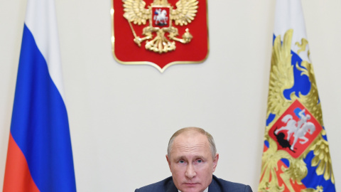 El presidente ruso Vladimir Putin participa en la apertura de centros médicos multifuncionales del Ministerio de Defensa ruso