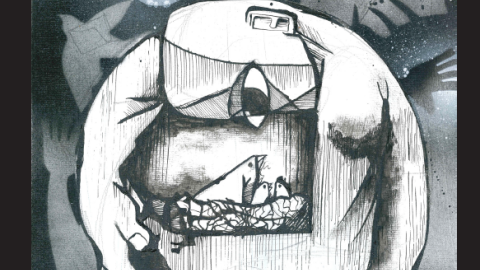 Ilustración 4 incluida en el libro "30 segundos en Gaza" de Sabaaneh Ilustración 4 incluida en el libro "30 segundos en Gaza" de Sabaaneh