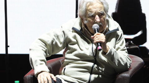 José Mujica, en un acto de cierre de campaña en Montevideo. José Mujica, en un acto de cierre de campaña en Montevideo.