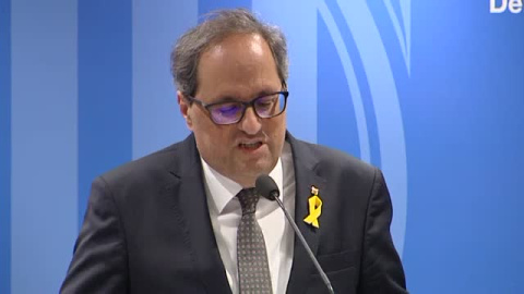 Quim Torra, tras reunirse con Sánchez: "Cualquier solución pasa por el derecho a la autodeterminación" Quim Torra, tras reunirse con Sánchez: "Cualquier solución pasa por el derecho a la autodeterminación"