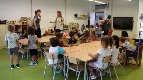 L'aula de P4 de l'escola Dolors Martí d'Igualada. L'aula de P4 de l'escola Dolors Martí d'Igualada.