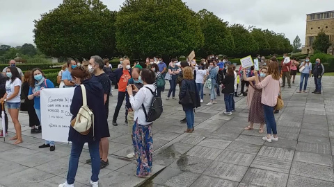 Profesores de Conservatorio reclaman en Gijón la convocatoria de 80 plazas de interinos Profesores de Conservatorio reclaman en Gijón la convocatoria de 80 plazas de interinos