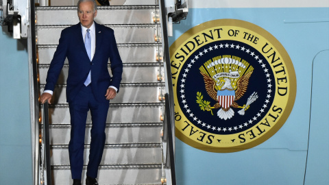 El presidente de EEUU, Joe Biden, llegando a un acto en México, a 3 de enero de 2023. El presidente de EEUU, Joe Biden, llegando a un acto en México, a 3 de enero de 2023.