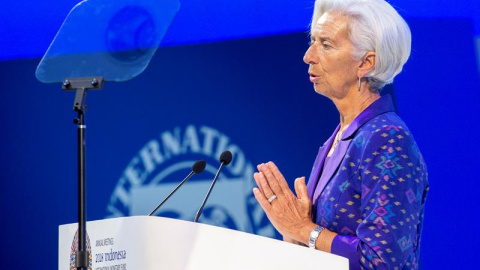 La directora gerente del Fondo Monetario Internacional (FMI), Christine Lagarde.-EFE La directora gerente del Fondo Monetario Internacional (FMI), Christine Lagarde.-EFE